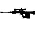 Gepard GepÃÂ¡rd anti materiel rifle, GM6 Lynx Caliber 50 BMG Cal 12 Ãâ 99 NATO Bulpup Semi Auto ARMY Special forces Sniper Rifle Royalty Free Stock Photo